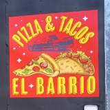 Pizza & tacos el barrio logo