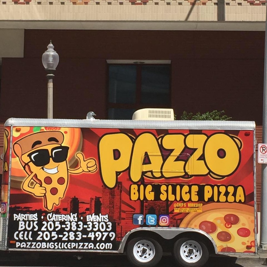 Pazzo Big Slice Pizza trailer